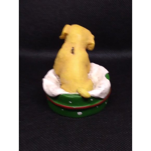 2009 AGC Cute Labrador Puppy In Gift Basket 2.25" Ornament Needs String - Picture 5 of 11